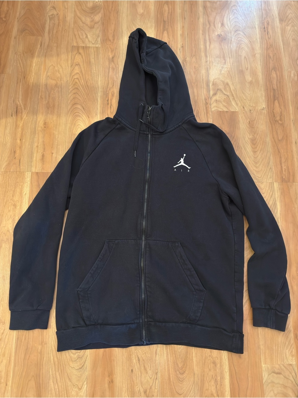 Nike Jordan Jumpman Fleece Full-Zip Hoodie 939998-010 Black/White Men’s L